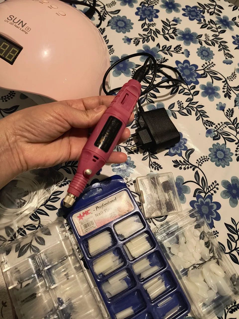 KIT COMPLETO PARA MANICURE / ALONGAMENTO DE UNHAS - ÓTIMO ESTADO - Foto 3