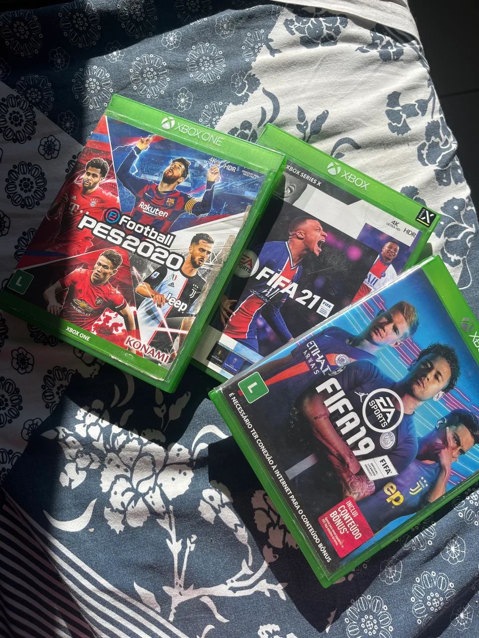 Fifa 21 e 19 + Pes 20 xbox one 