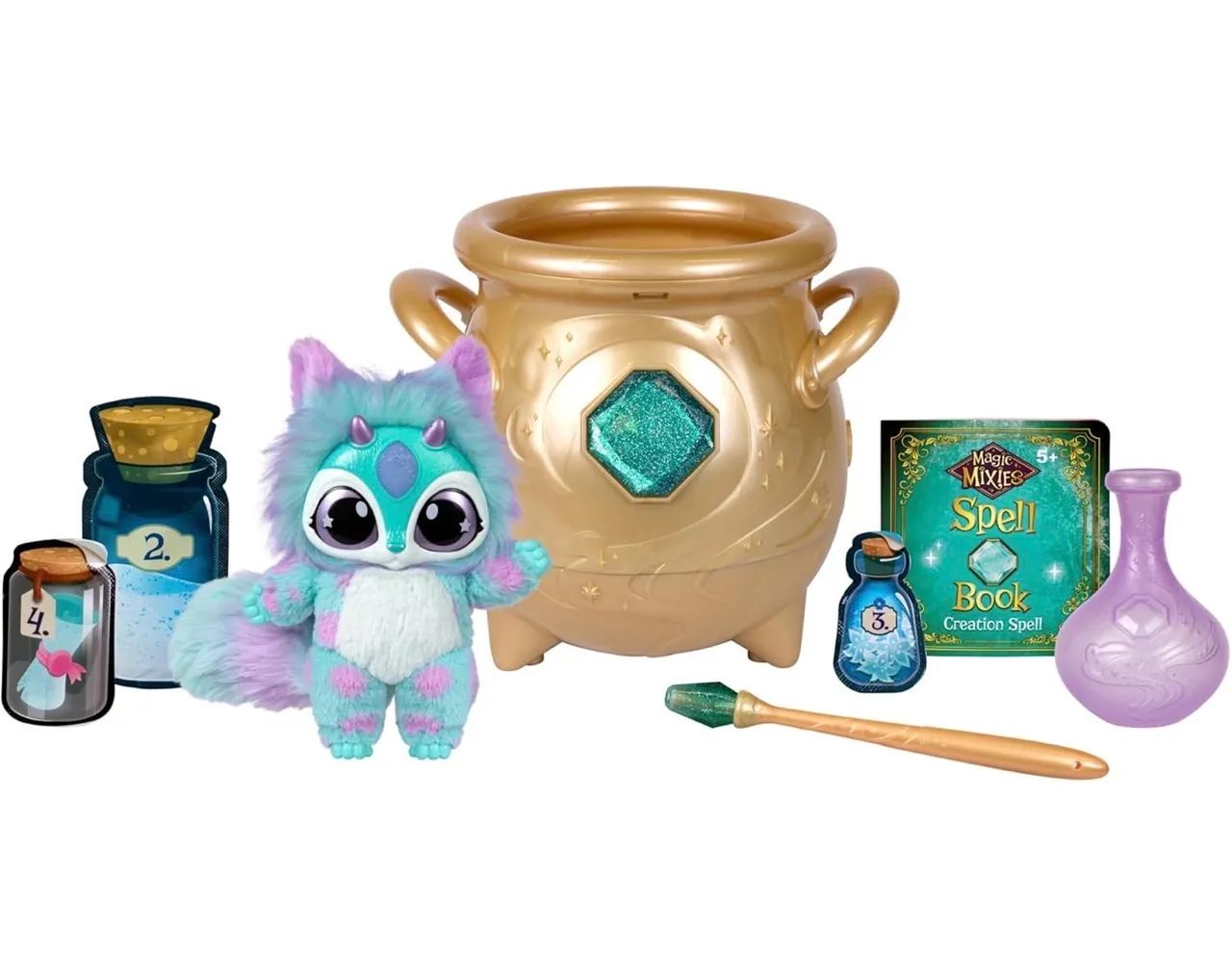 Magic Mixies - Magical Real Misting Gold Cauldron with 8 Inch Non