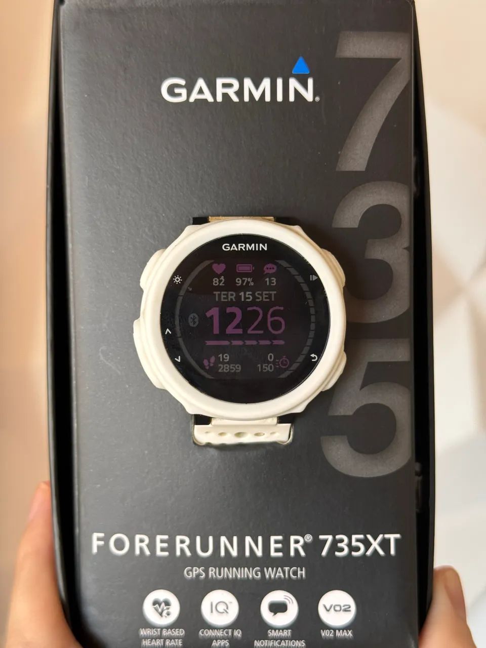 Relógio GARMIN 735 xt forerunner corrida natação triathlon  - Foto 2