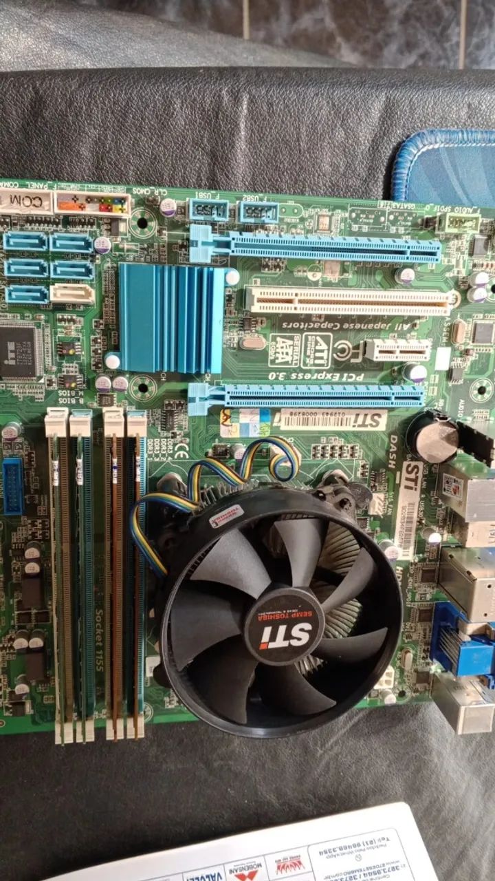 Kit placa mãe com 4 slot Ì5 3470 com 8 gigas DDR3 