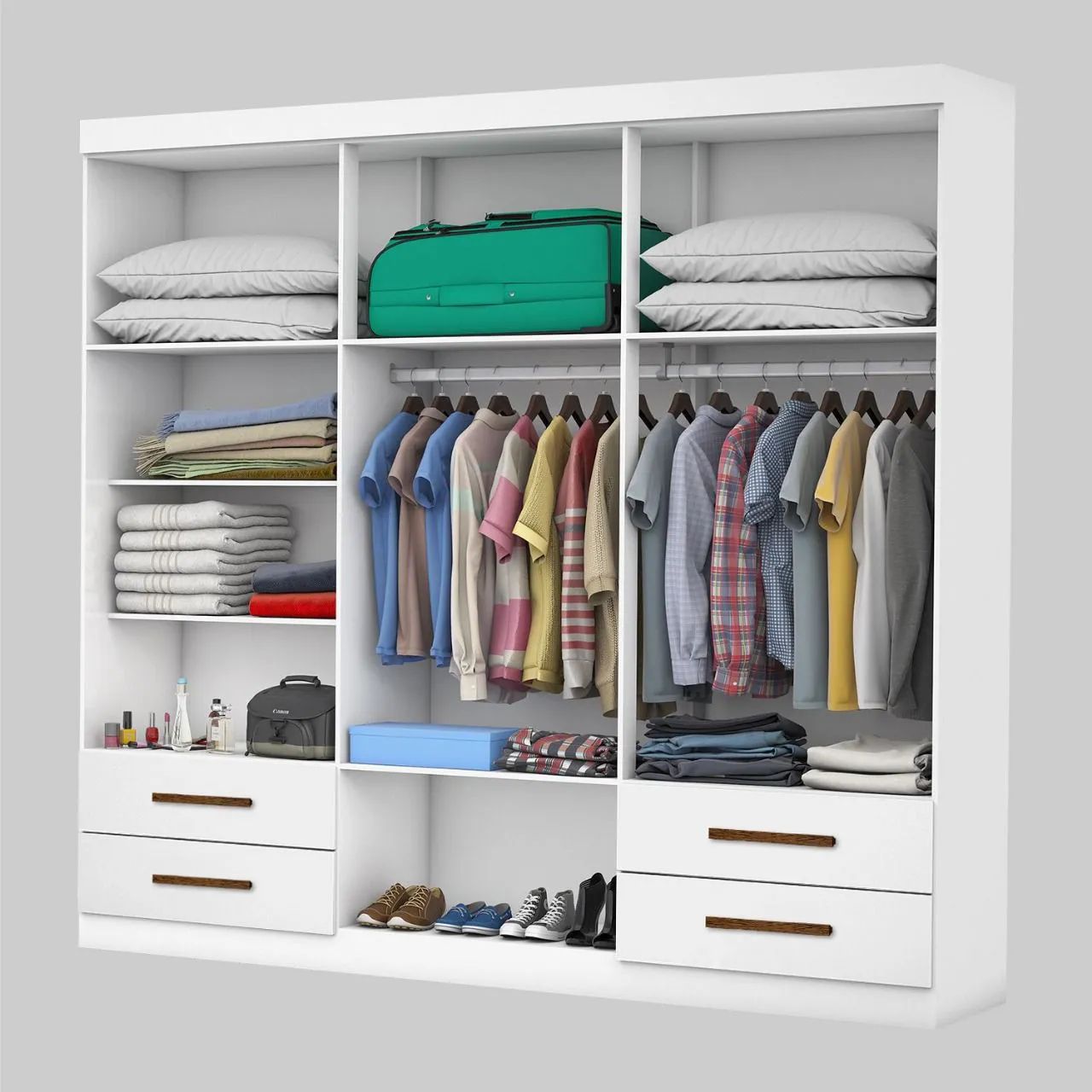 ROUPEIRO HÉRCULES 6P C/ ESPELHO NOVO A PRONTA ENTREGA ? - Foto 3