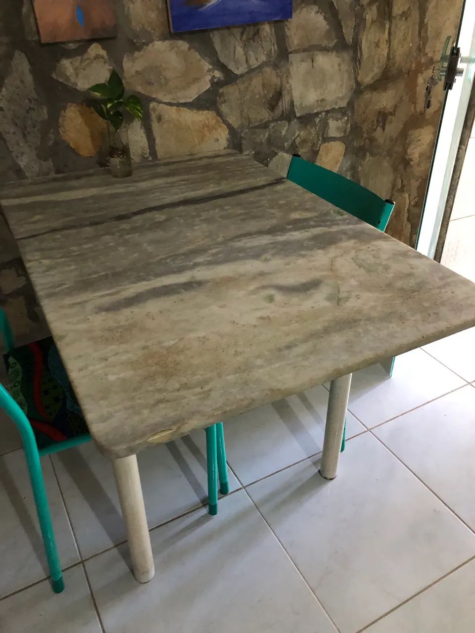 mesa de mármore + cadeiras  - Foto 3