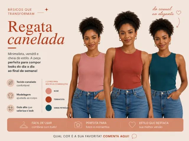 Houpy Clothing no Atacado | Regatas, Croppeds e Camisetas Básicas - Foto 3