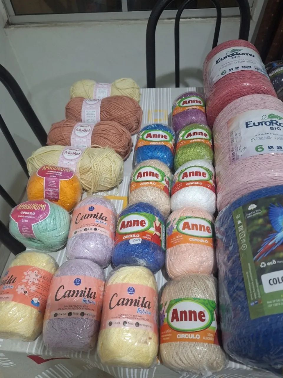 Lote linhas de crochê novas - Foto 3