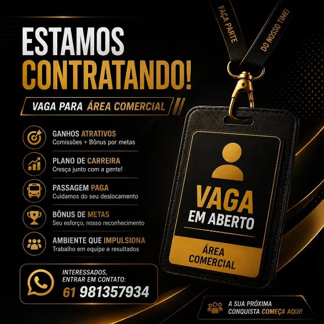Vaga - Assistente comercial