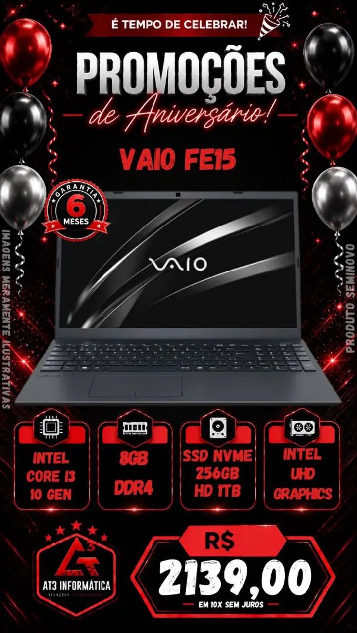 Notebook vaio FE15