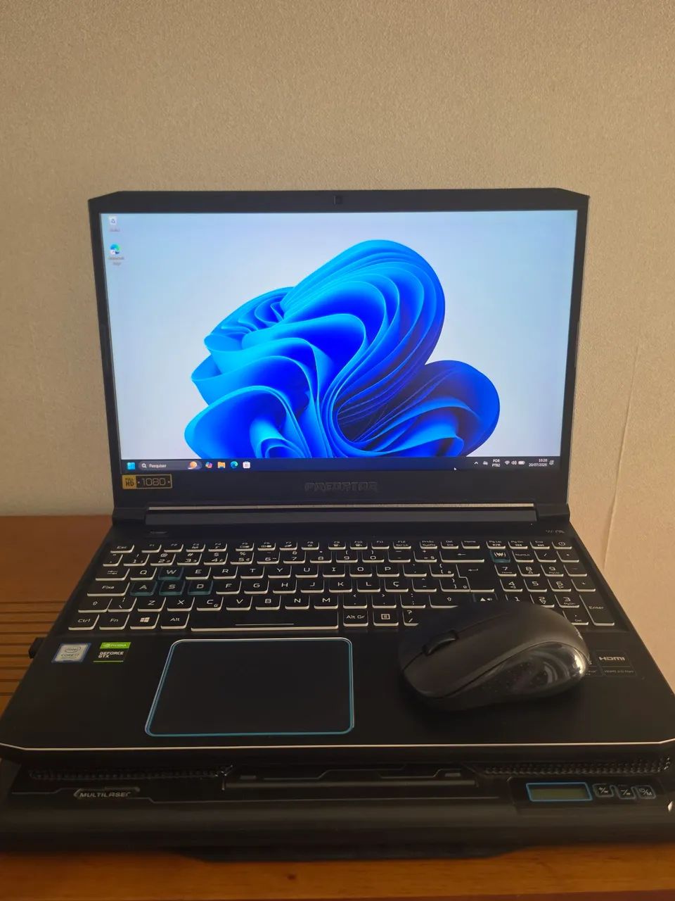 Notebook Gamer Predator Helios 300 I7 9gen 1660Ti 32RAM + Brindes