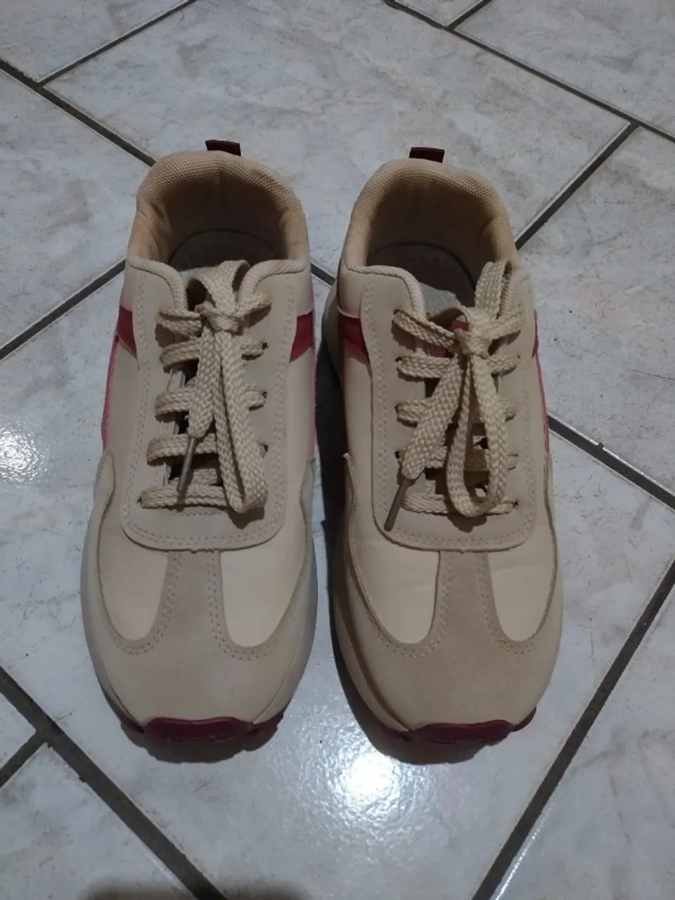 Tênis Bege Feminino _ n. 37 - Foto 2