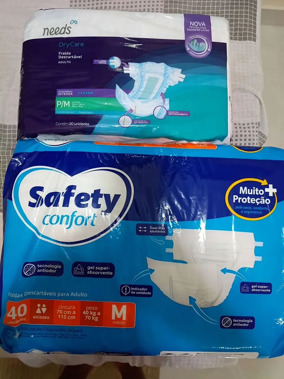 2 Fraldas geriátricas 