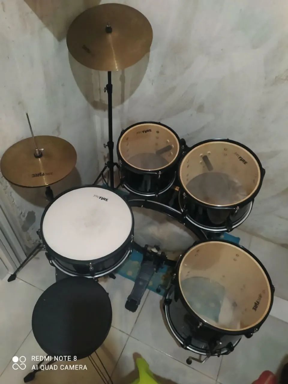Bateria profyre completa semi-nova. - Foto 3