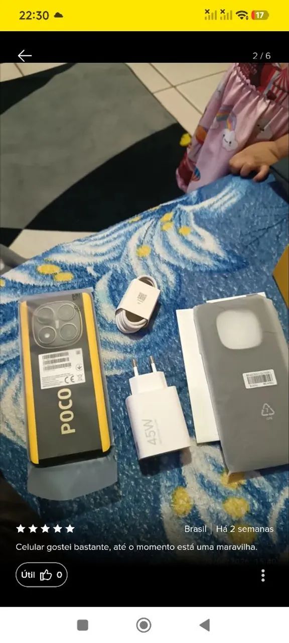 Vendo celular novo lacrado, poco x7 lacrado - Foto 4