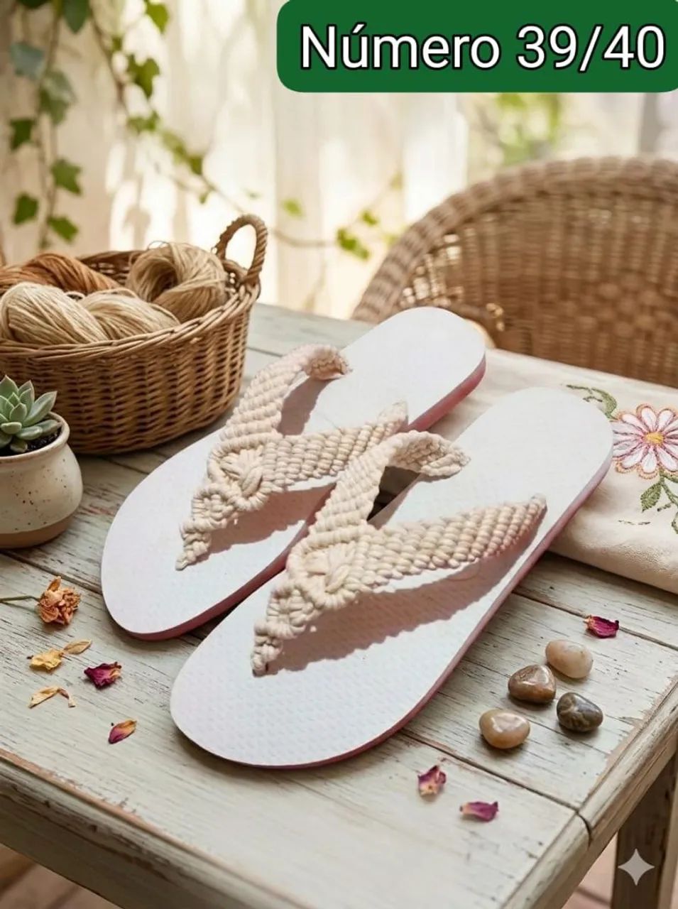 Vendo sandálias de macramé  - Foto 3