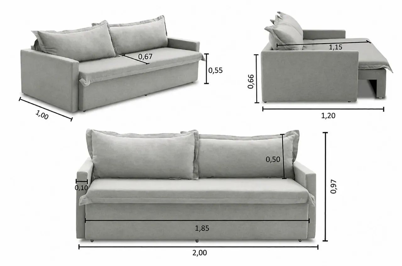 Sofá Cama Retrátil e Reclinável  - Foto 5