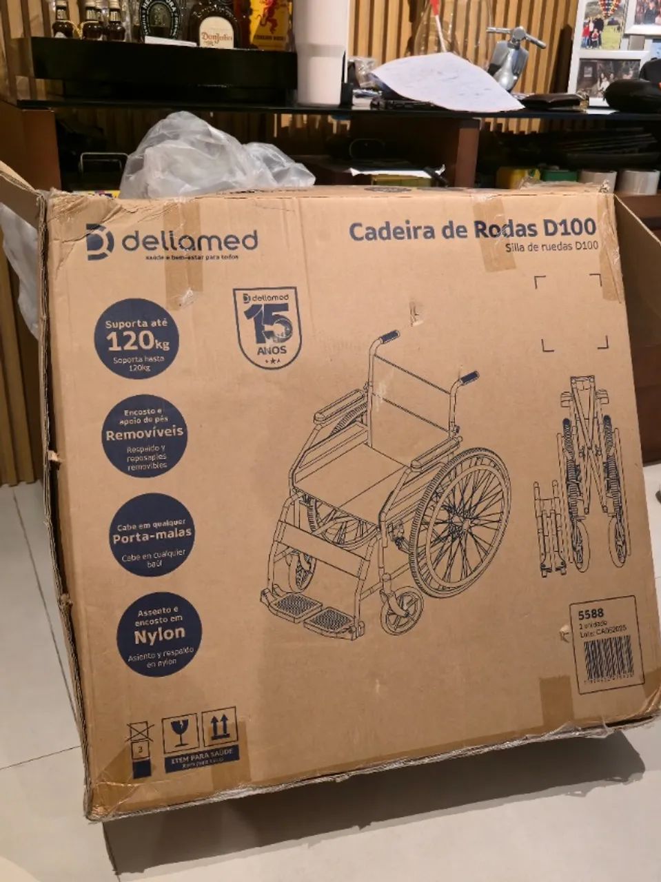 Cadeira de Rodas Dobrável  - Foto 5