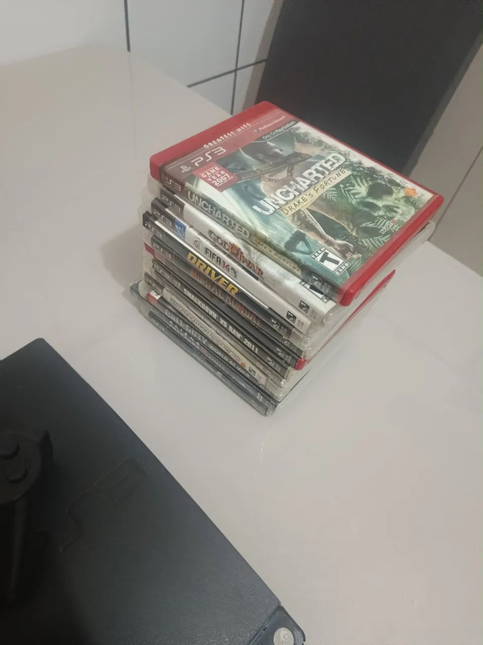 PS3 SLIM COM VOLANTE - Foto 3