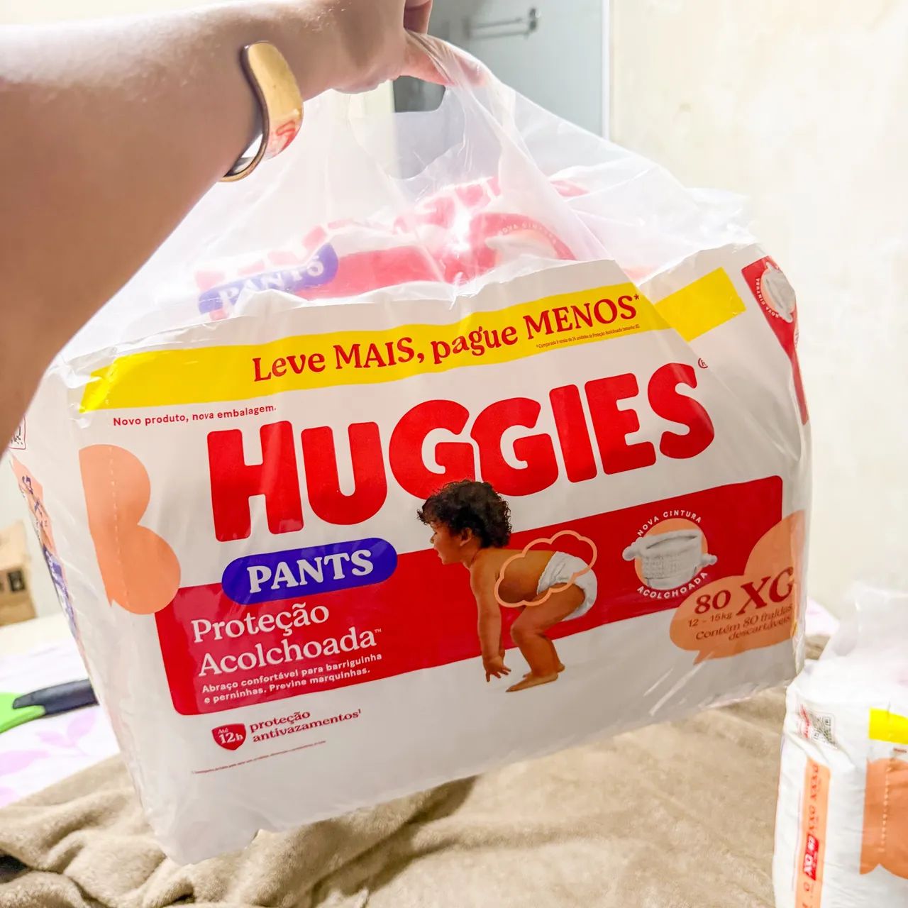 Fraldas Huggies XG Pacotão  - Foto 3