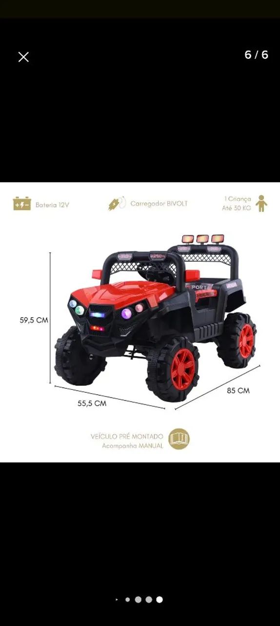 Carrinho elétrico para crianças - Foto 4