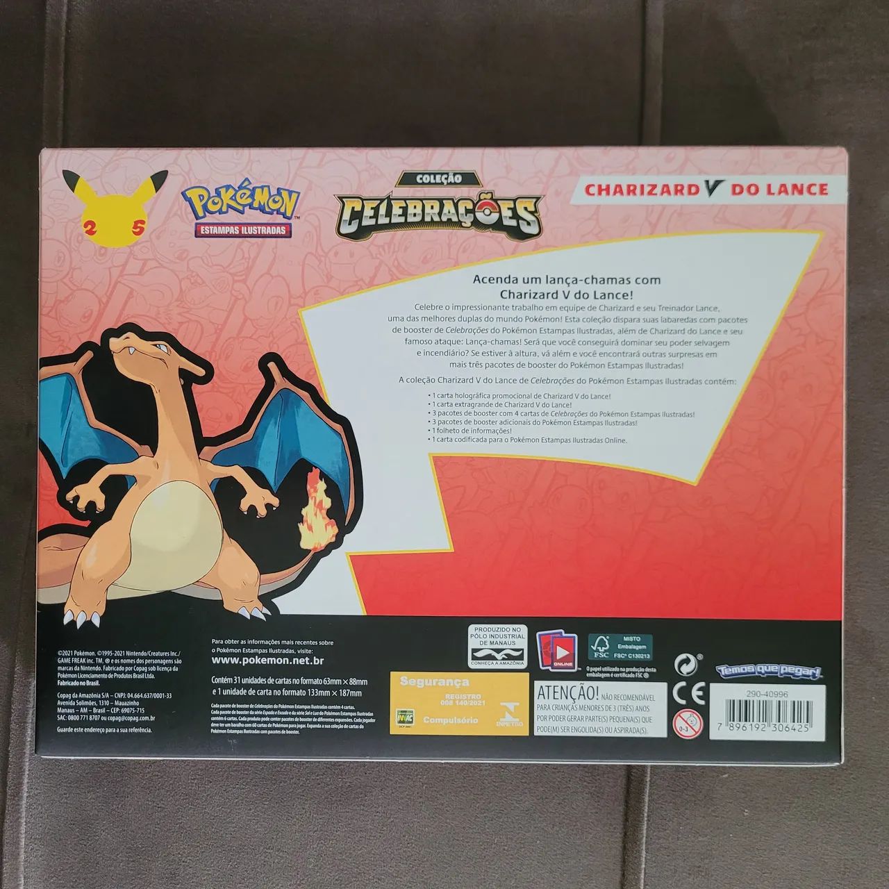 Box Pokmon Coleo Celebraes Charizard V do Lance - Copag - Hobbies e  colees - Centro, Jundia 1504232860 | OLX
