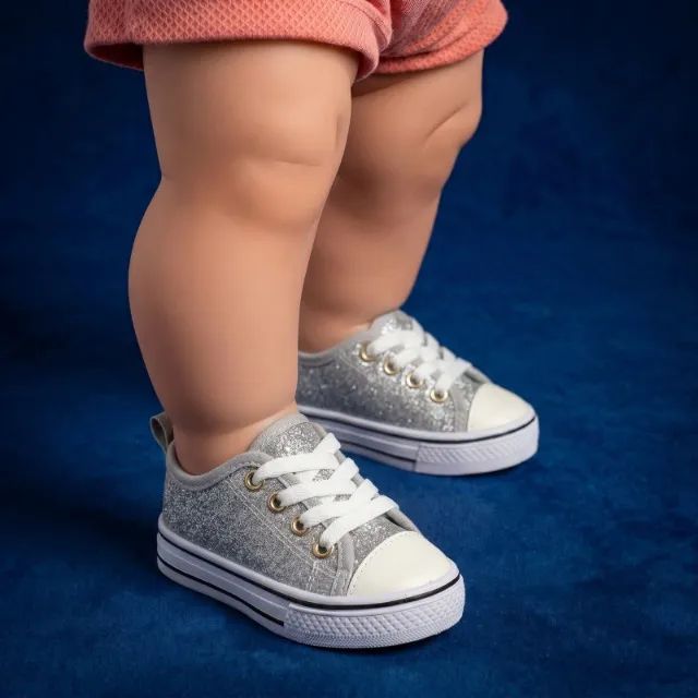 [ESTILO CLASSIC] Tênis Bebê Baby Star Cano Curto Estiloso - Novo - Foto 4