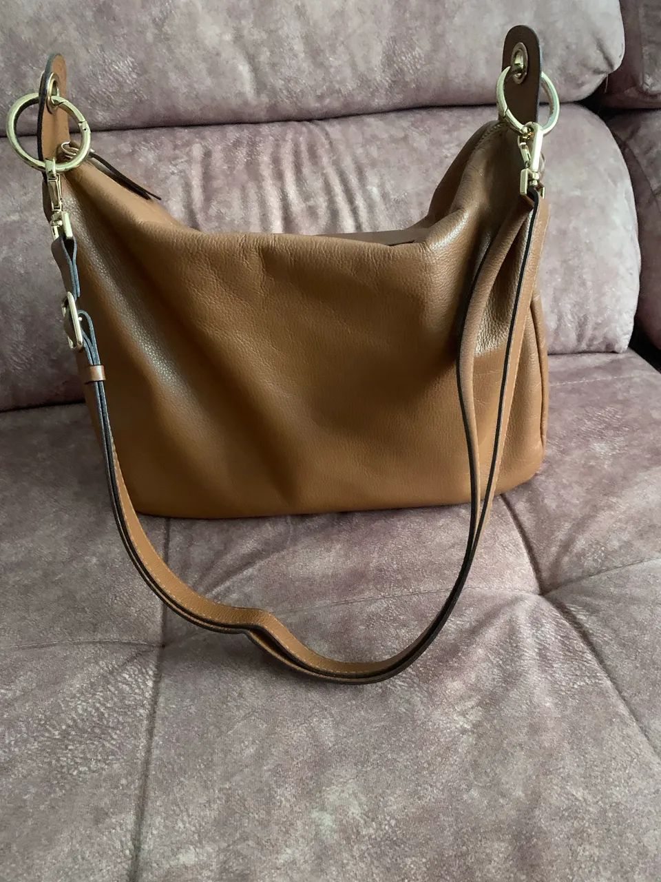 BOLSA DE COURO SAGGA - Foto 5