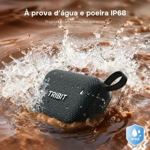 Tribit Pocket IP68 à prova d'água BT6.0 com microfone integrado  - Foto 4