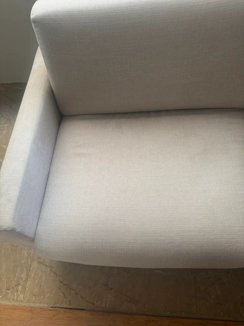 Sofa wood estofado linho bege  - Foto 3