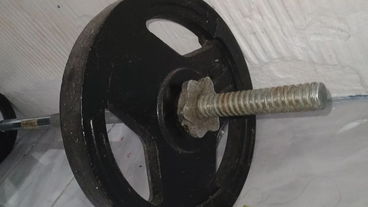 Conjunto de alteres e uma maromba - Foto 3