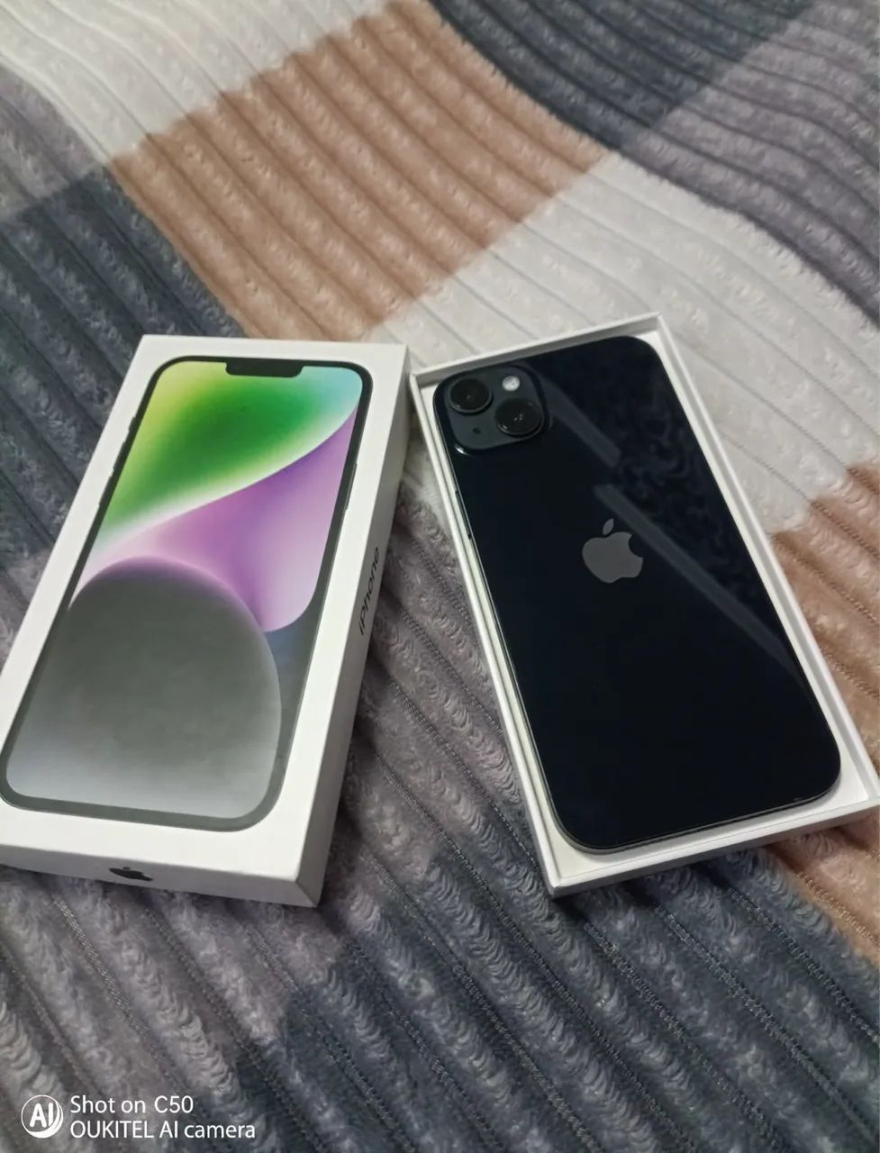 iPhone 14 Plus 256gb midnight bateria 86% mais caixa cabo original