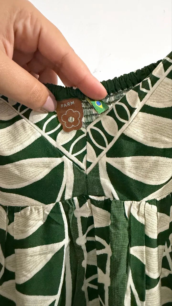 Vestido farm verde - Foto 4
