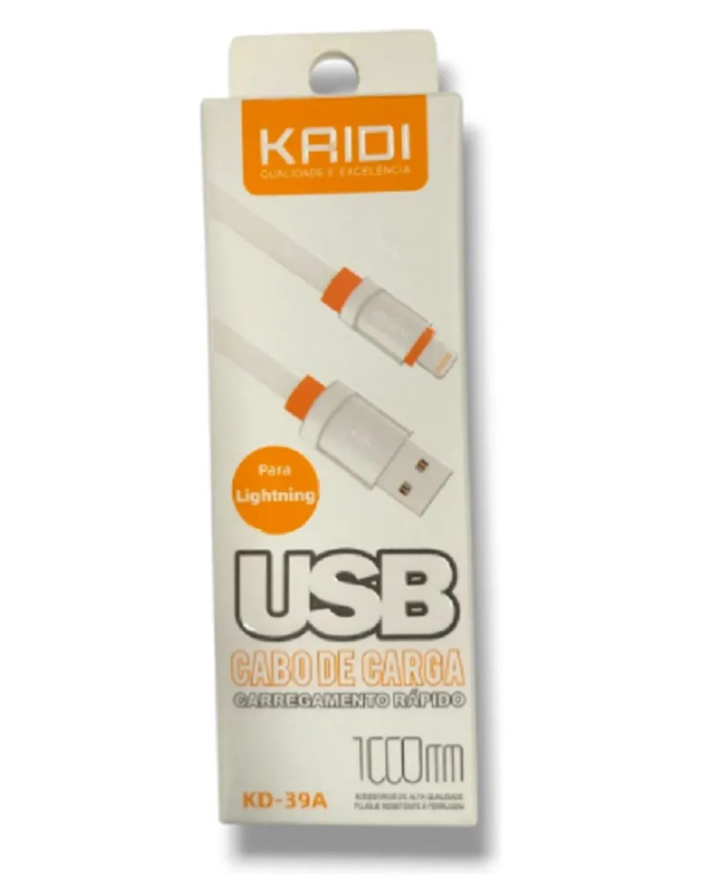 Cabo Carregamento Kaidi 1m Usb Ios iPhone Lightning Kd-39a. - Foto 4