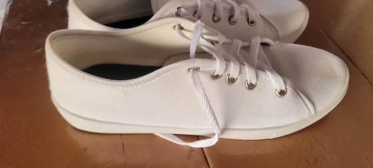 Sapato branco número 39/usado em bom estado - Foto 2