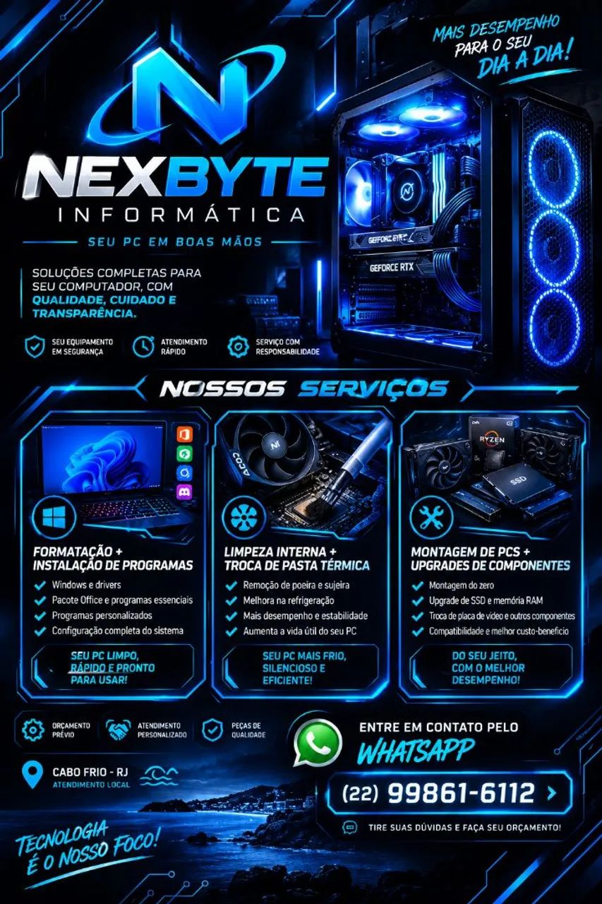 Formatação, Limpeza e Montagem de PC