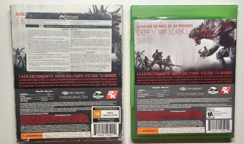 Jogo Original Evolve + Luva Xbox One - Usado - Foto 2