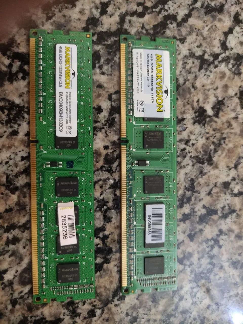 DDR3 Memory Pair, 8 GB (2x4 GB), 1333 MHz, for Computer