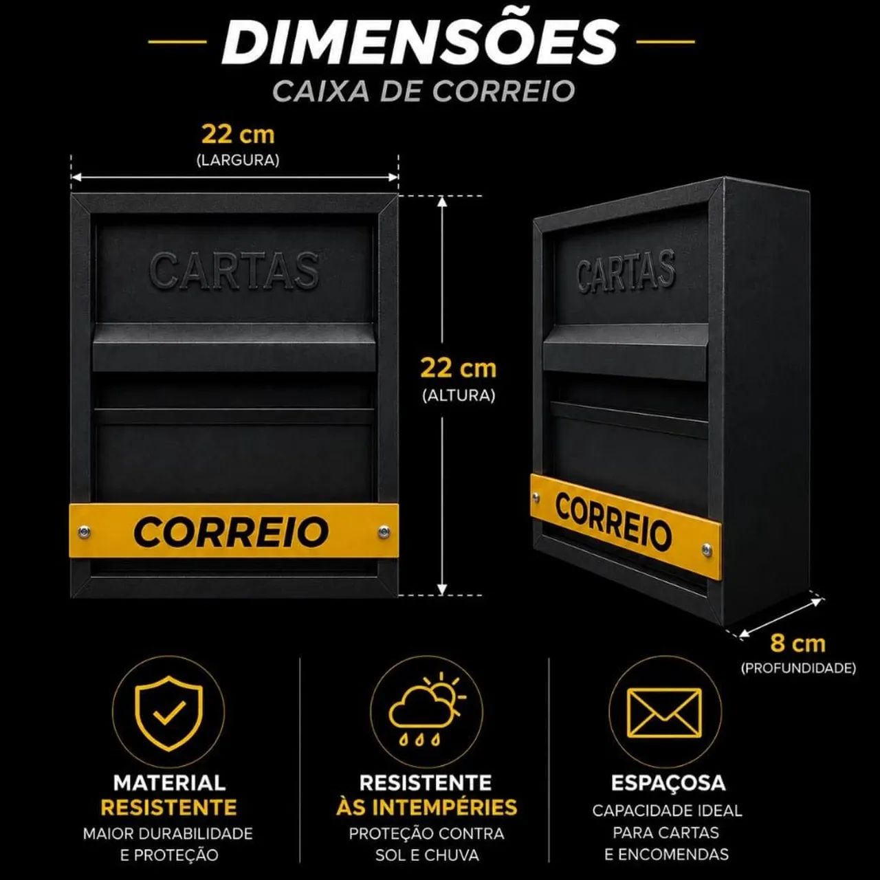Caixa de Correios para Grade - Foto 2