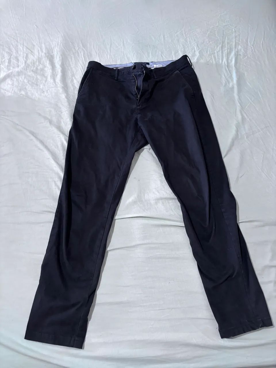 Calça Tommy Hilfiger Slim Fit Stretch Preta Tamanho 42 Semi Nova - Foto 3