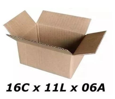 50 Caixas Papelaão Padrão Correio 16x11x06cm Novas