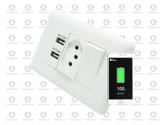 Tomada USB Carregador Celular - Foto 2