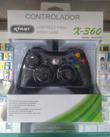 Controle XBOX 360 com fio ( Loja na Cohab). Adquira Já!!