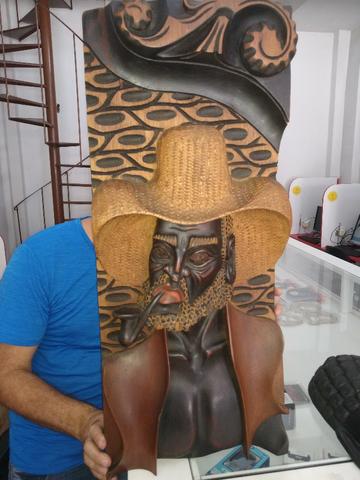 Escultura em madeiras nego velho - Foto 4
