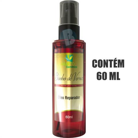 Óleo Reparador Pontas Hábito Cosméticos Banho De Verniz 60 ml - Foto 2