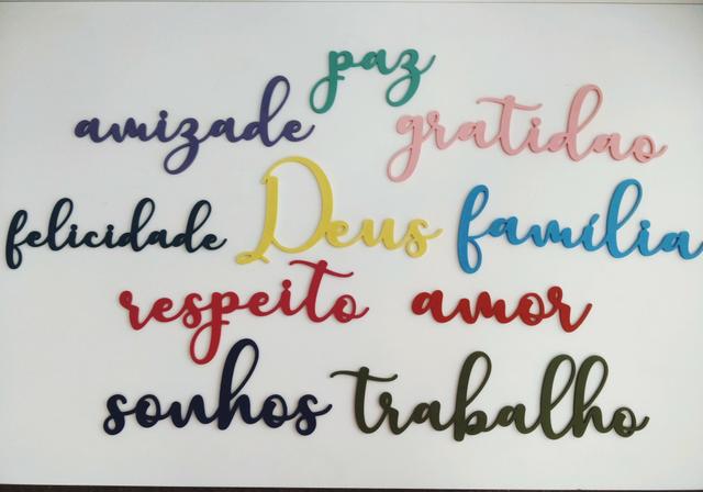 Decoração de ambiente palavras Mdf - Foto 5
