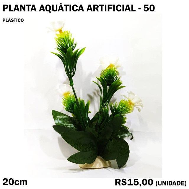 Decoração de Aquário Planta Aquática