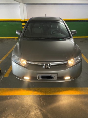 HONDA CIVIC 1.8 LXS AUT FLEX 2008 CINZA