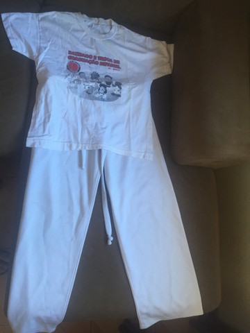 Camiseta E Calça Para Capoeira Infantil