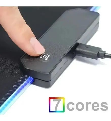 MousePad Gamer RGB 80x30cm Speed - Foto 3
