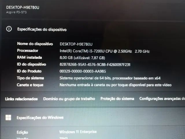 Notebook Acer Aspire F5-573-51LJ - Aceito Propostas! - Foto 2