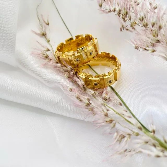 PAR DE ALIANÇAS COMPROMISSO 