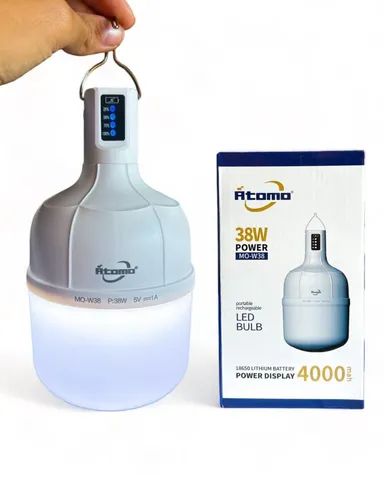 Lâmpada de Led 38W Recarregável 